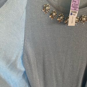 Notations Women's silver/blue Sweater